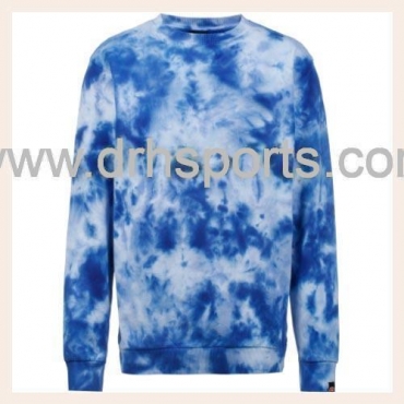 Blue Tie Dye Sweatshirt Manufacturers, Wholesale Suppliers